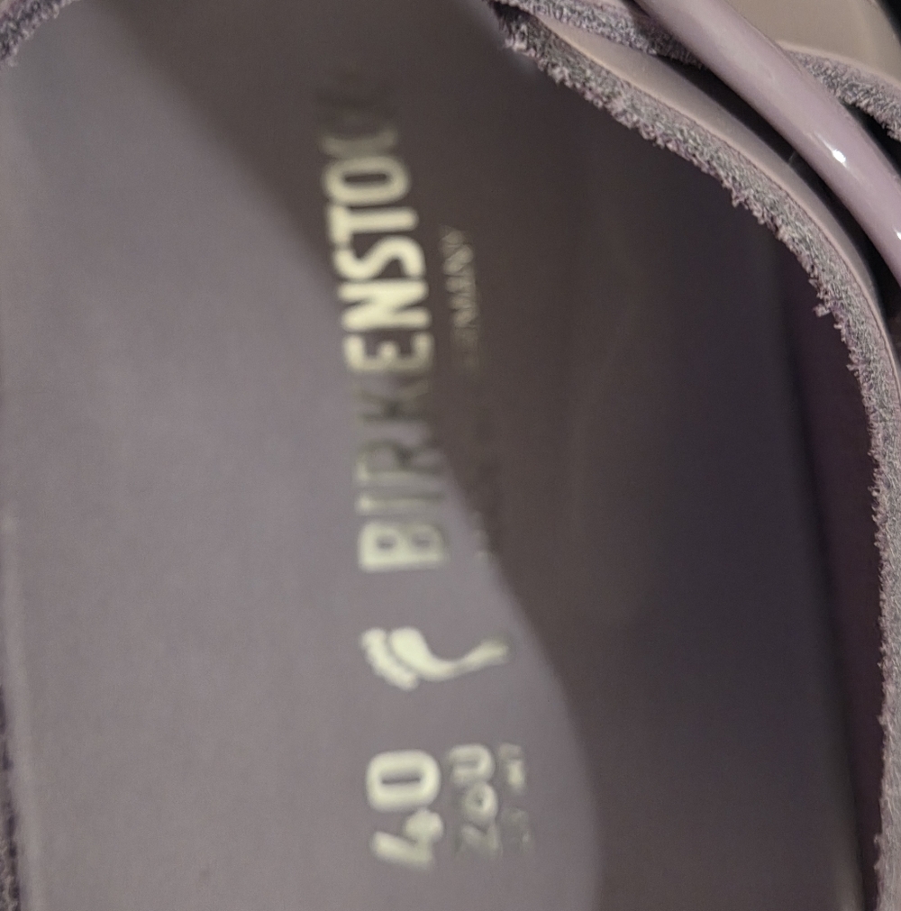 BIRKENSTOCK ARIZONA BIG BUCKLE PURPLE PATENT SANDAL - Picture 8 of 8